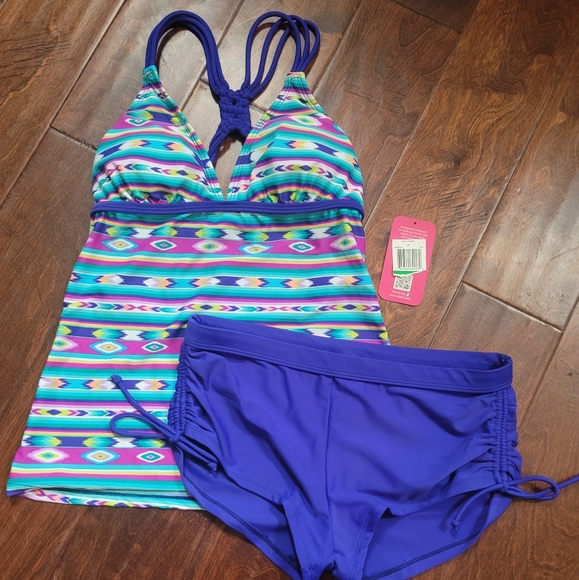 BNWT Hula Honey Two Piece Bathing Suit - Size Large - Picture 1 of 10